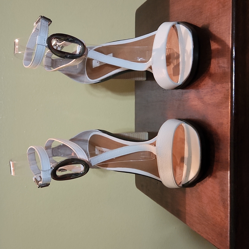 Coach heeled sandal - Picture 3 of 5